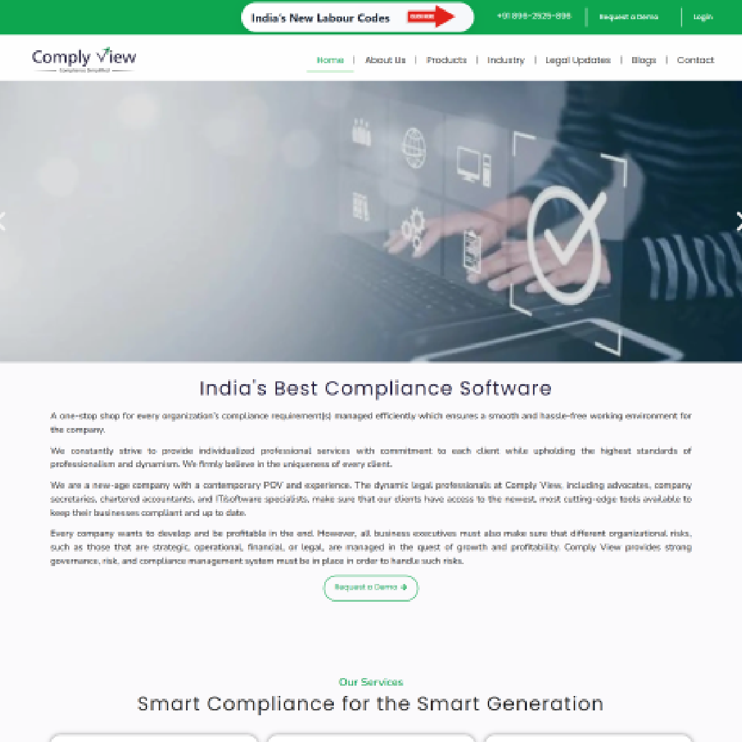 ComplyView Compliance Management Website